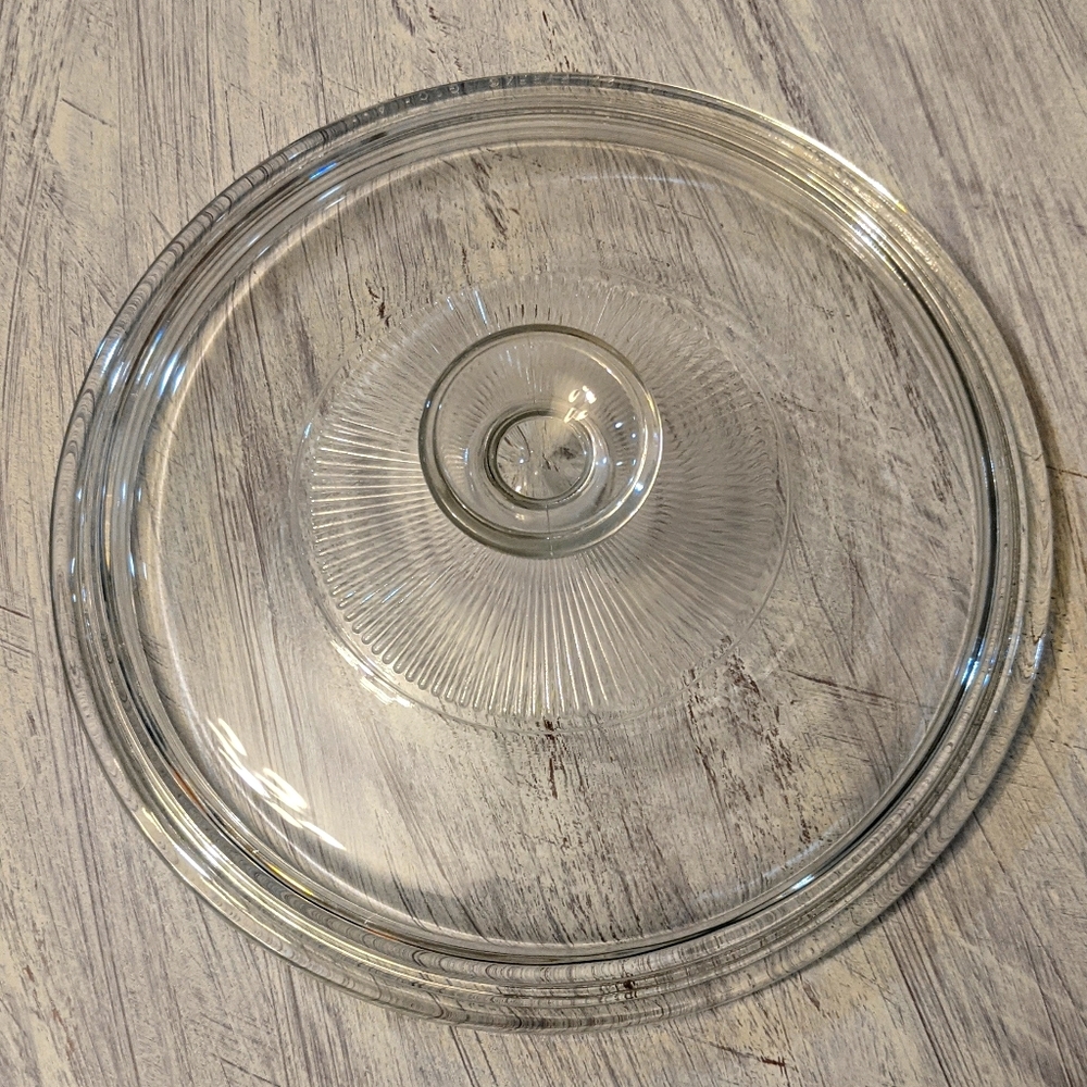 Pyrex lid glass 8"